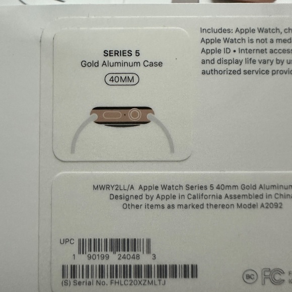 EUC Apple series 5 rose gold watch